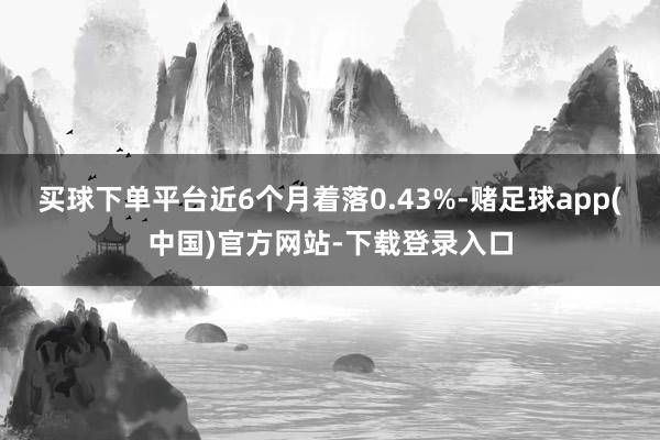 买球下单平台近6个月着落0.43%-赌足球app(中国)官方网站-下载登录入口