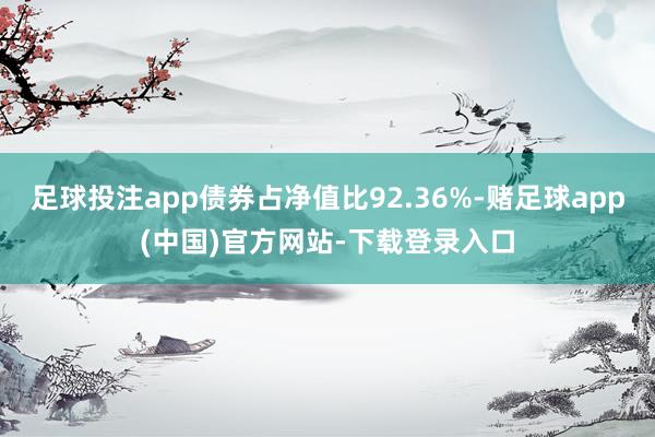 足球投注app债券占净值比92.36%-赌足球app(中国)官方网站-下载登录入口